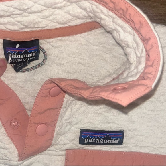 Patagonia Women’s cream Organic Cotton Quilt Snap-T Pullover - Picture 2 of 3
